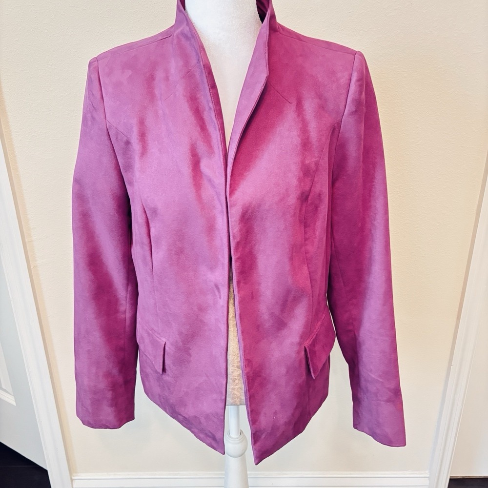 Stunning Inc International‎ Concepts Jacket/Blazer Suede Like Boho Y2K Sz 8